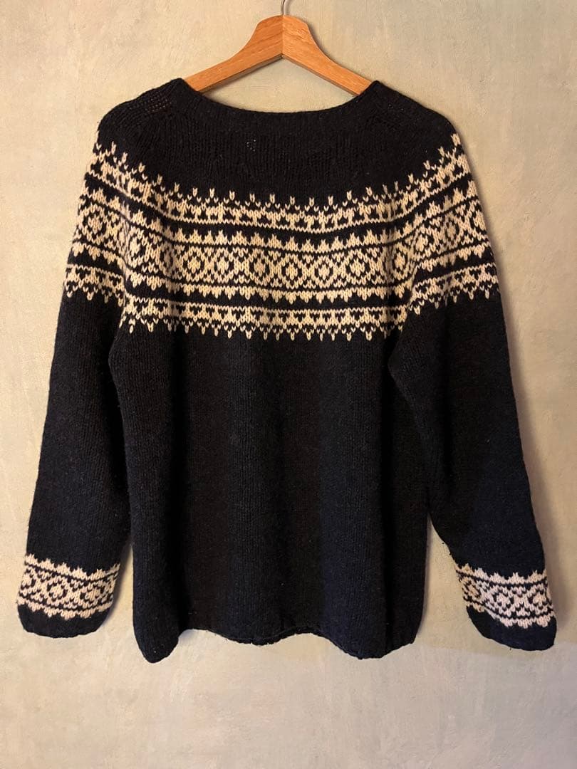 ノースイースタリー フェアアイル柄ニットセーター サイズ40