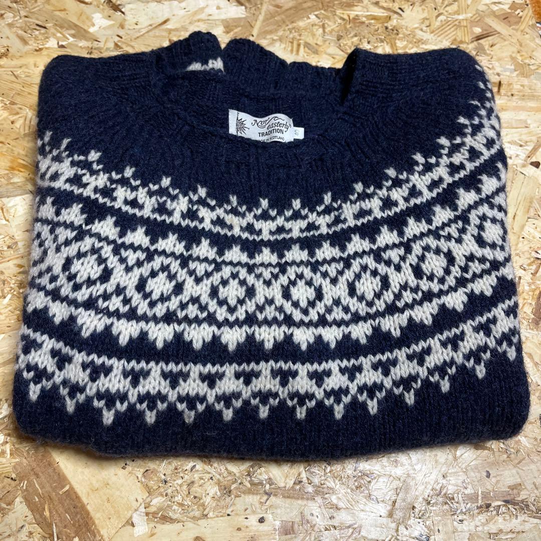 ノースイースタリー フェアアイル柄ニットセーター サイズ40