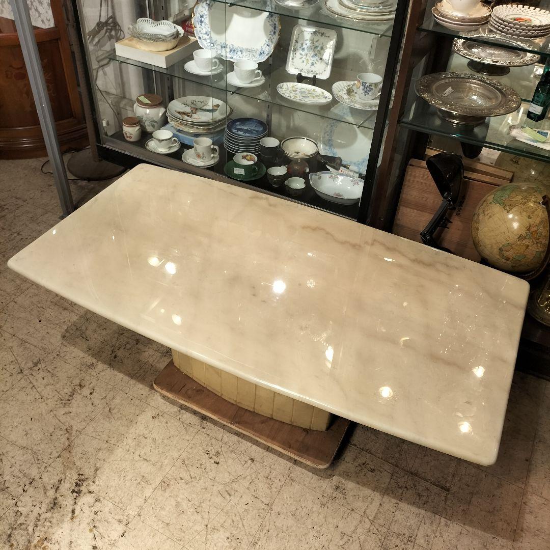 M♦年始Sale 自社配送限定 天然大理石　リビングテーブル