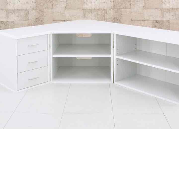 コーナー本棚 大量収納