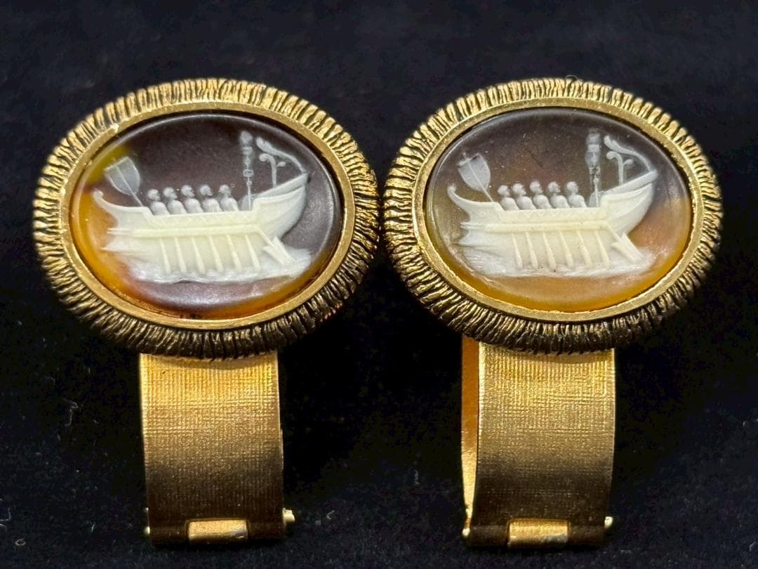 10-27-3 カメオ まとめ セット シェル メノウ ブローチ ネックレス