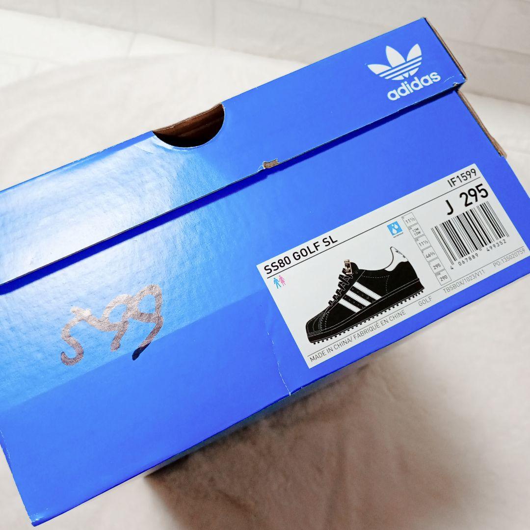 ❣️新品❣️adidas SS80 GOLF SL ゴルフ 黒×白 29.5