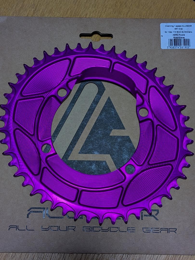 ALUGEAR １ｘ １２速４８ｔ １１０BCD ４Ｄ ナローワイド オーバル