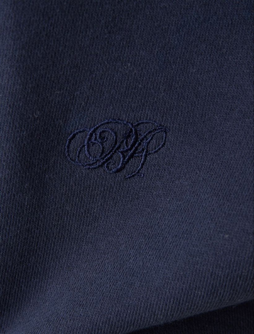 ビアズリー　BA刺繍入りドルマントレーナー ネイビー