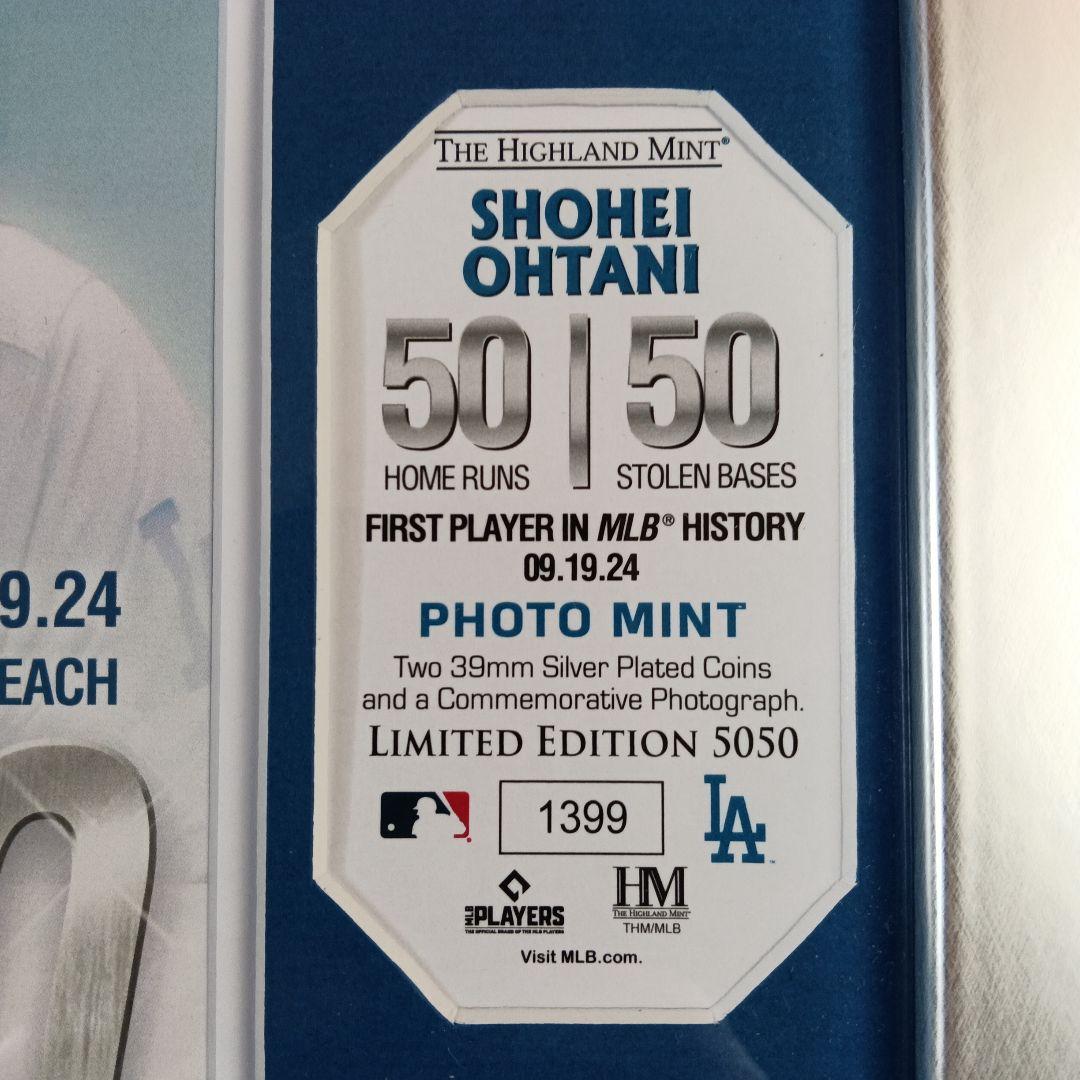 大谷翔平 2024年 50/50達成記念ダブルフォトミント