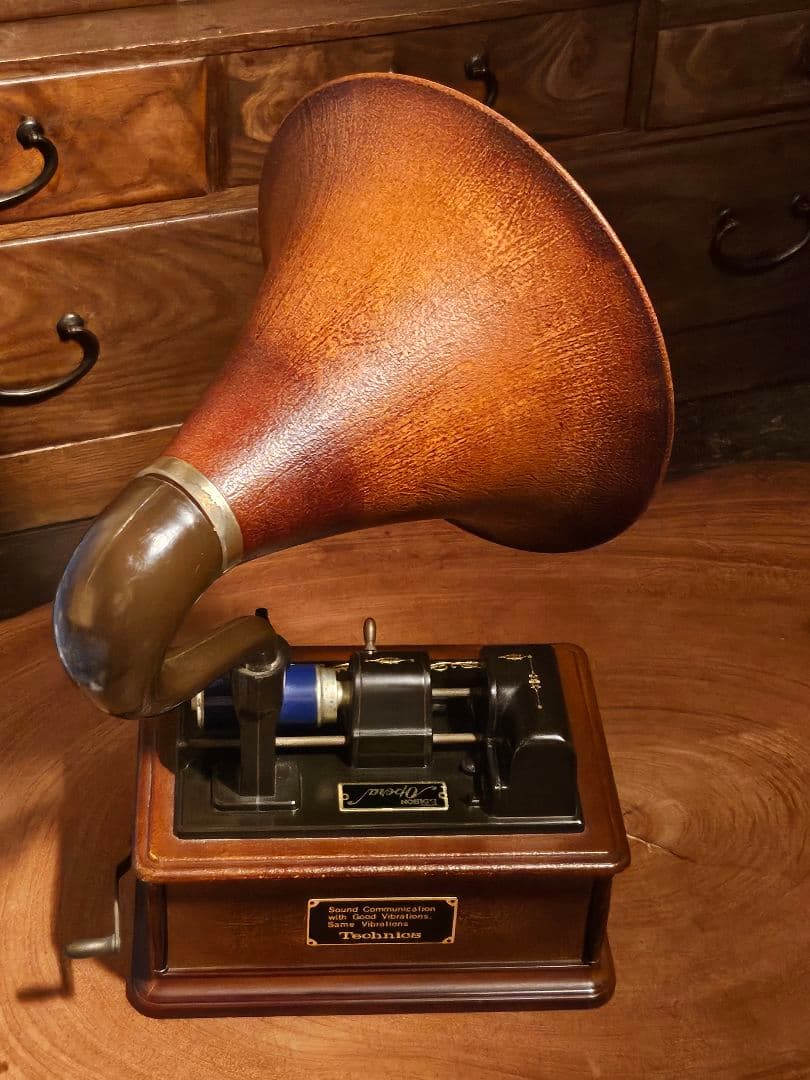 Technicsテクニクスエジソンオペラオルゴール蓄音機型