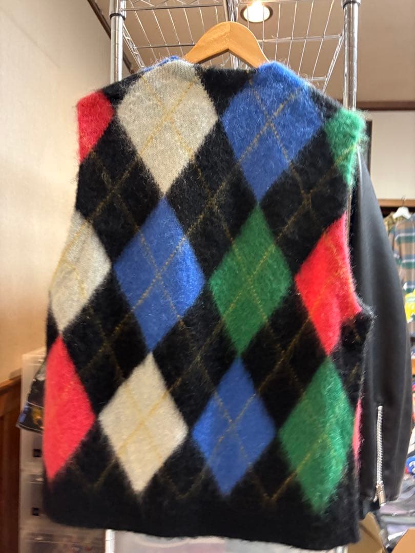 専用supreme Brushed Argyle Zip Up Vest