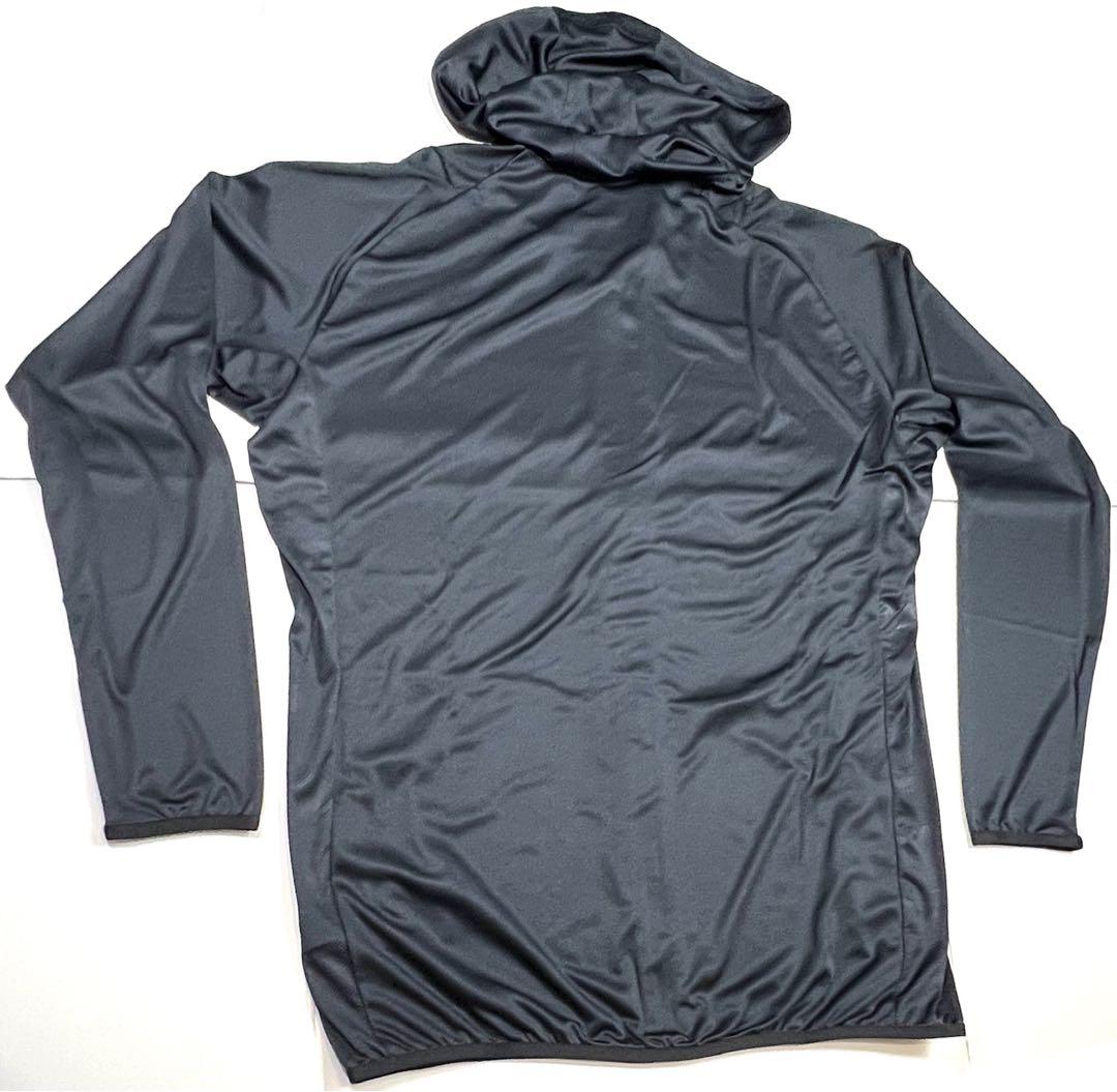 【ミズノプロ】フルZIPフーディ(薄手) ブラック XO 12JECK75