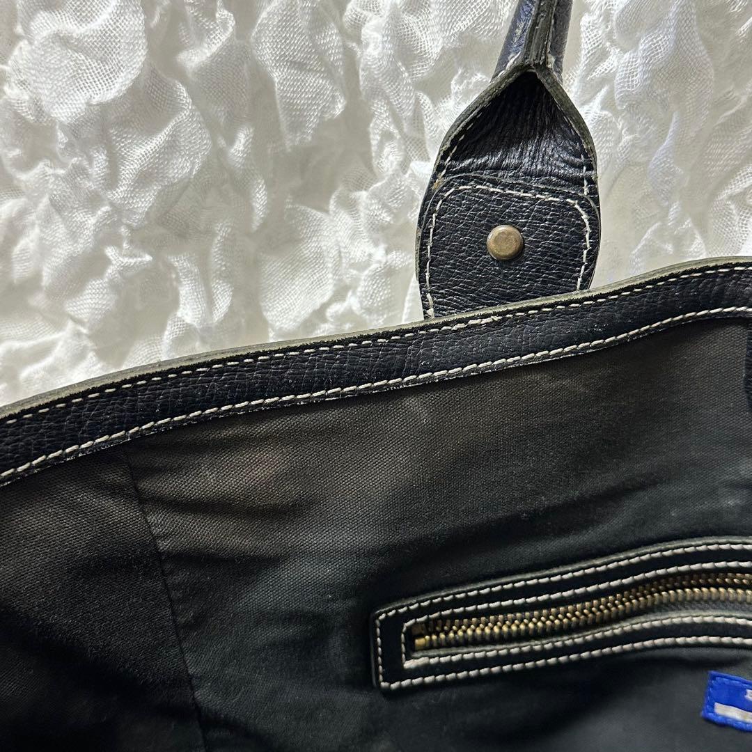 人気✨バーバリー ブルーレーベル トートバッグ キャンバス ホースロゴ