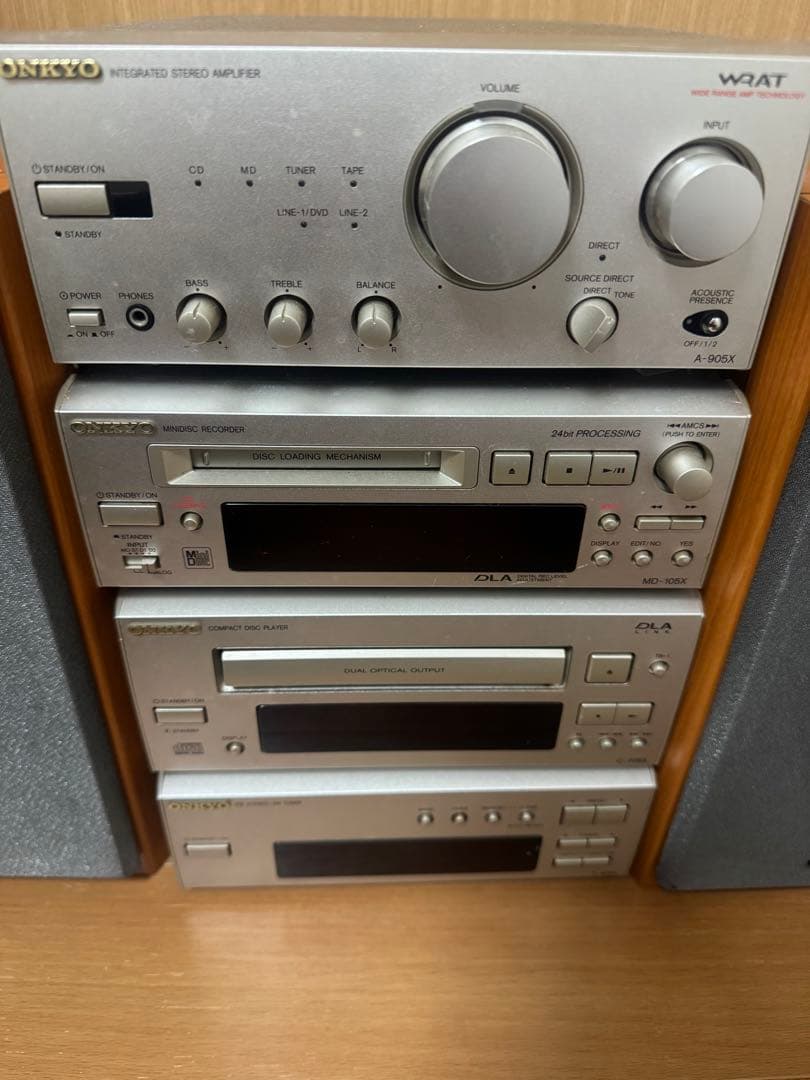 オンキョウ　ONKYO コンポセット　D-062AX A-905X MD-105