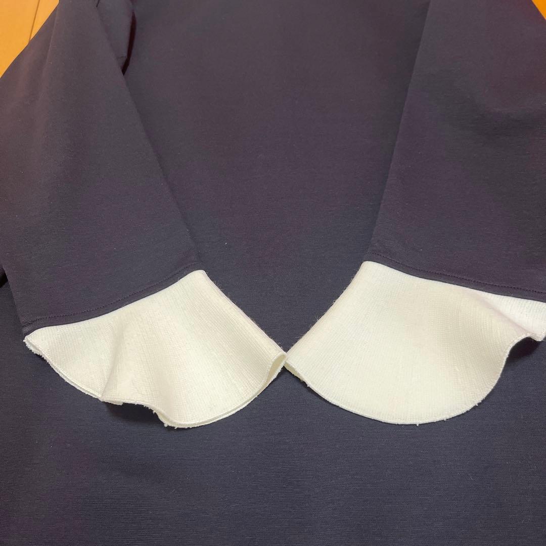 トゥモローランド　Ballsey　ニットコンビポンチ クルーネックワンピース