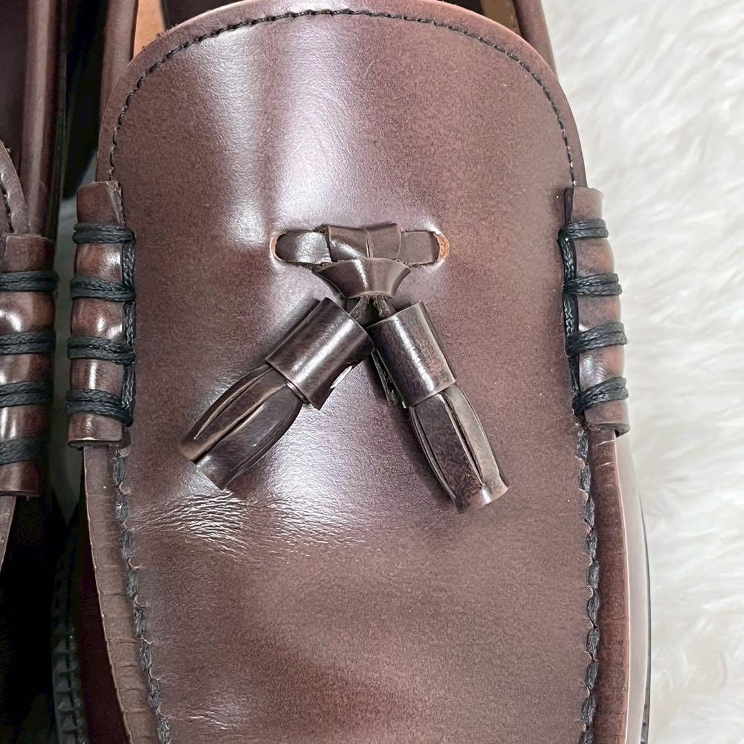 未使用級 HARUTA タッセルローファー 907 ブラウン 26 ハルタ