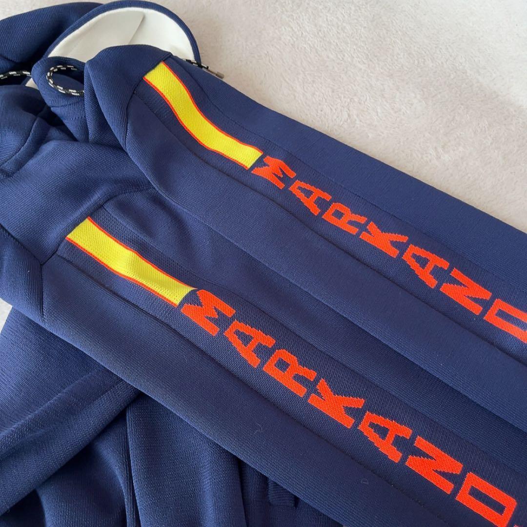 極美品 　マークアンドロナ 　ニット　セットアップ　パーカー　スカート ネイビー