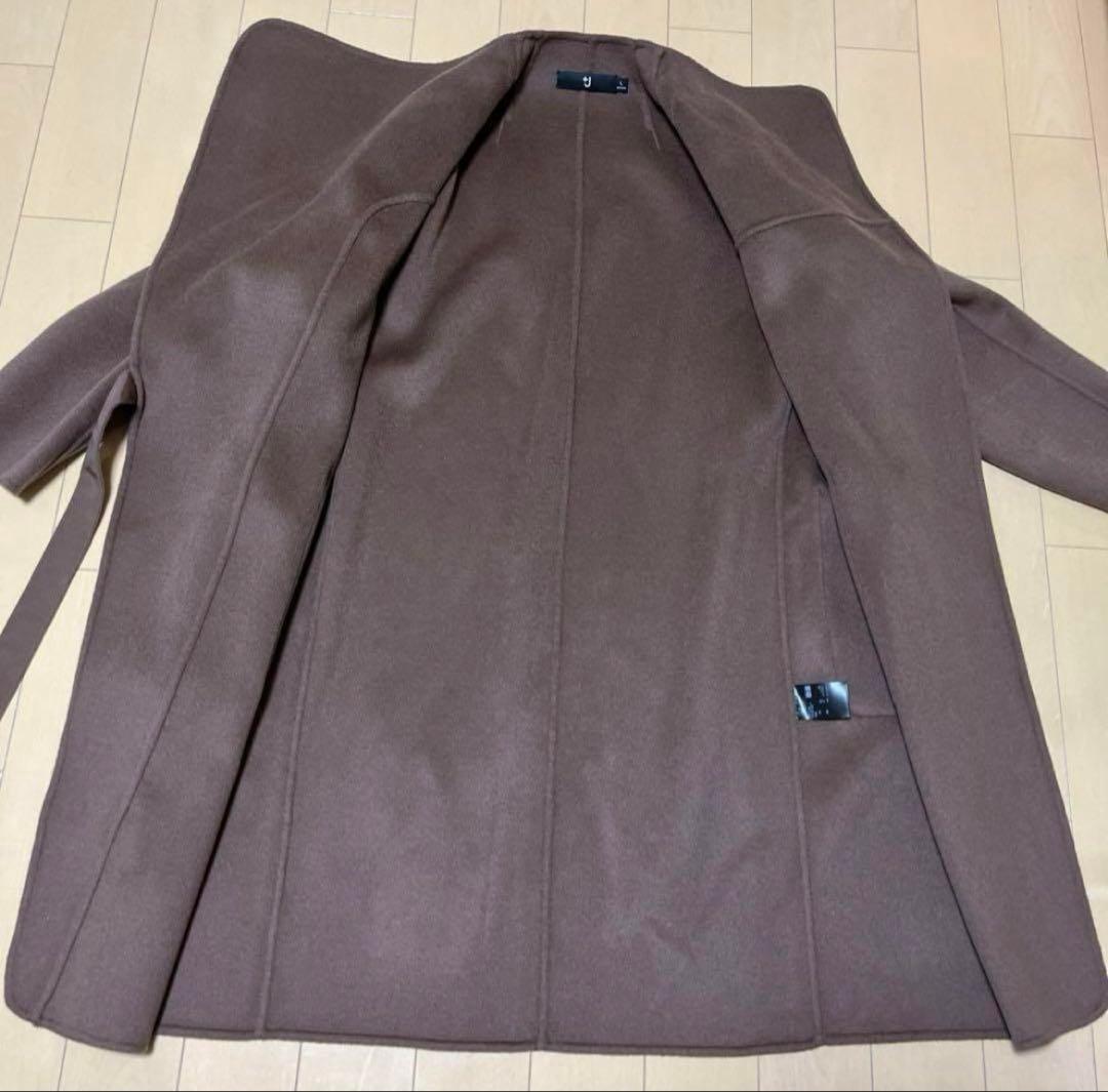 ユニクロ　UNIQLO ジルサンダー　+J カシミヤブレンドノーカラーコート