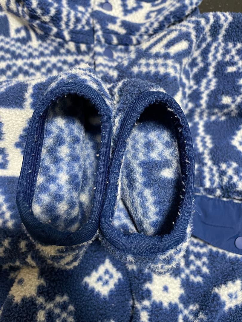 2011年　patagoniaフリース　シンチラスナップT 雪柄　S