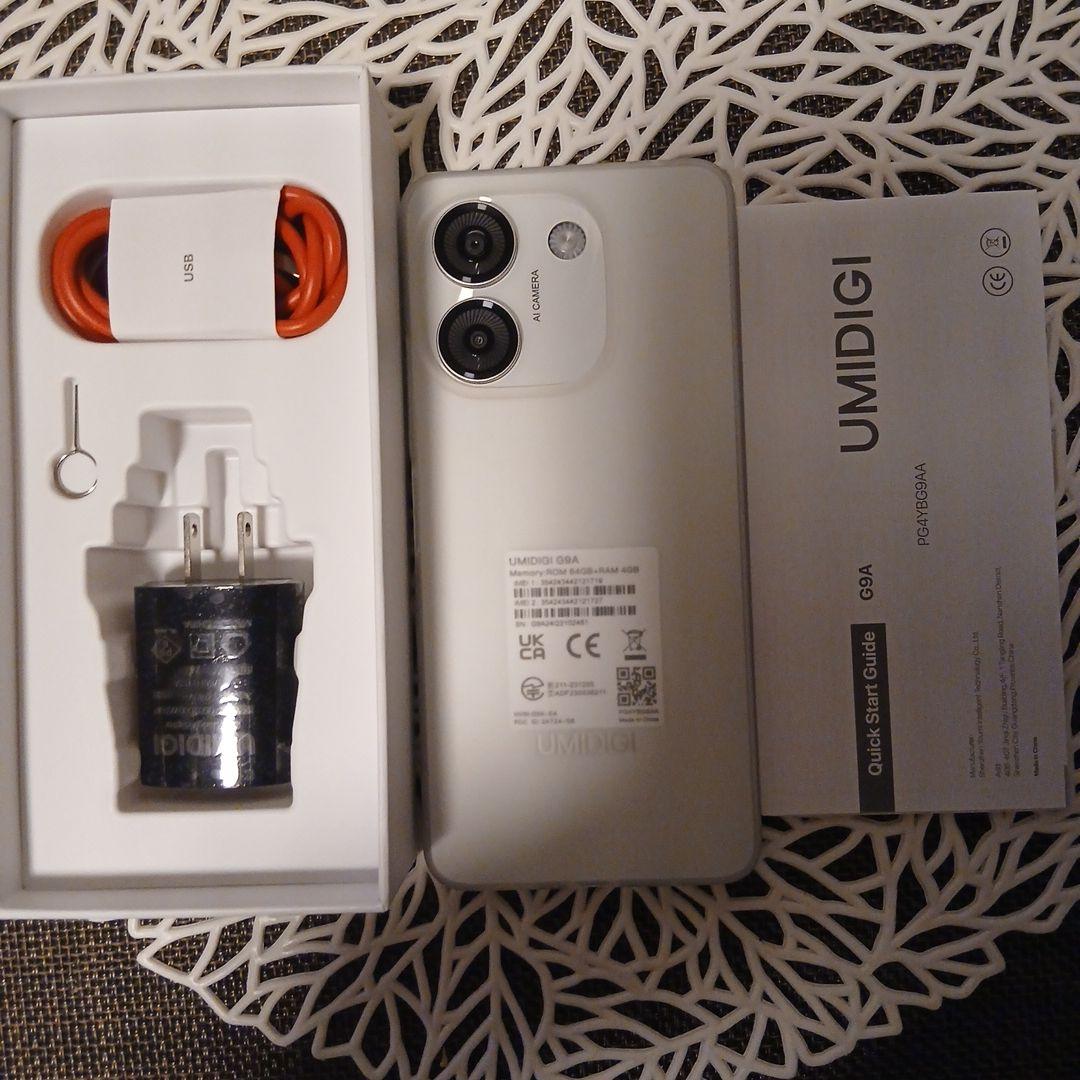 UMIDIGI G9A 8GB RAM 64GB 本体パールホワイトsimフリー