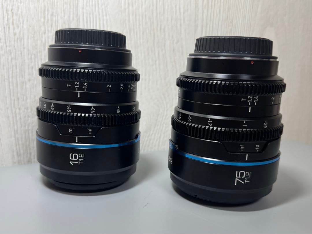 SIRUI Night Walker Ꭲ1.2 16mm&75mmセット