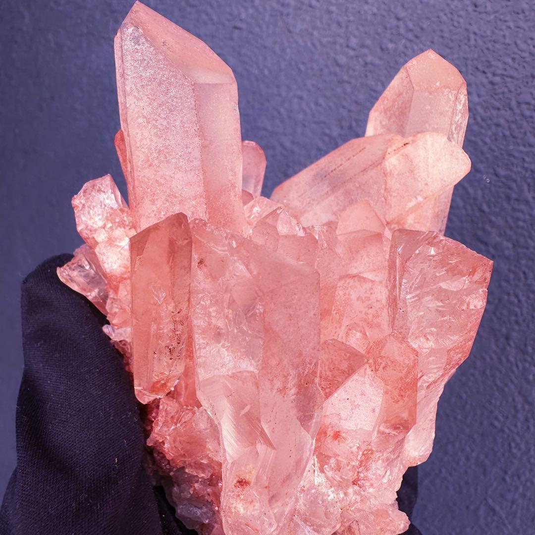 爆レア❗️浄化❗️超綺麗♡超強いパワー ピンク ヒマラヤ クラスター天然石A1467