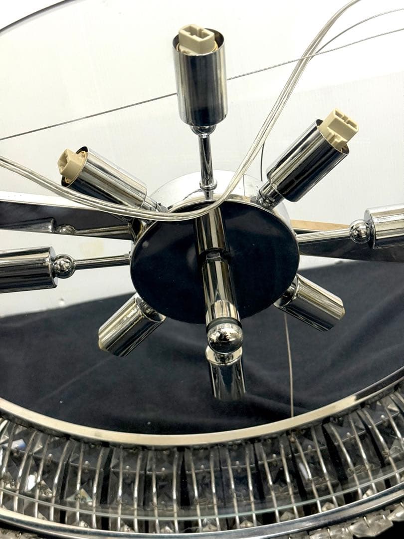 定価29.7万 美品 LED12本付♪YAMAGIWA シャンデリア リリア