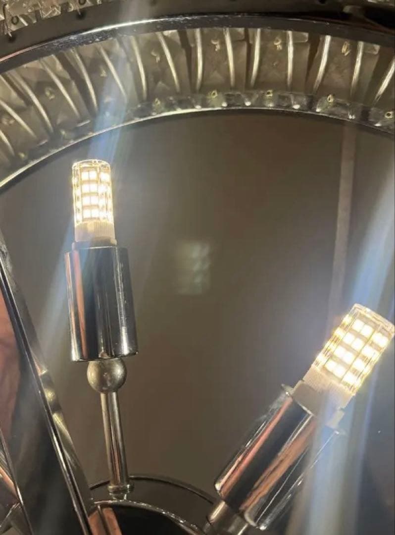 定価29.7万 美品 LED12本付♪YAMAGIWA シャンデリア リリア