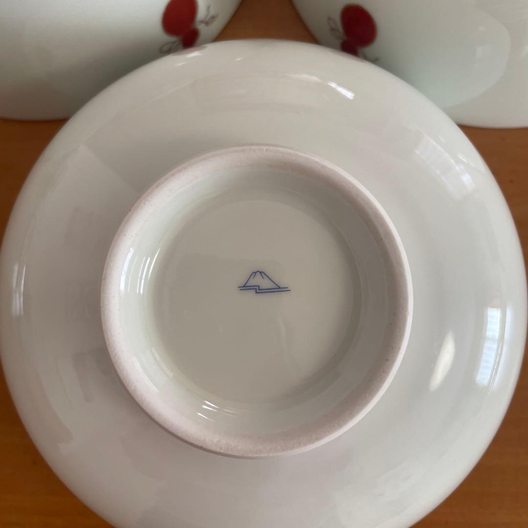 【美品】深川製磁　丼 どんぶり　3個セット　赤絵　金彩　オールド深川