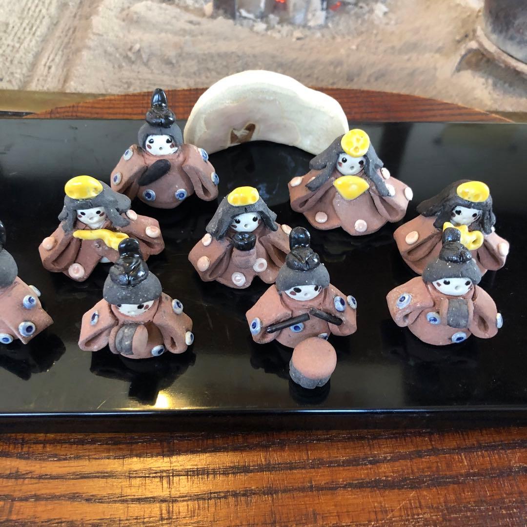 手作り陶器雛人形　　10体セット