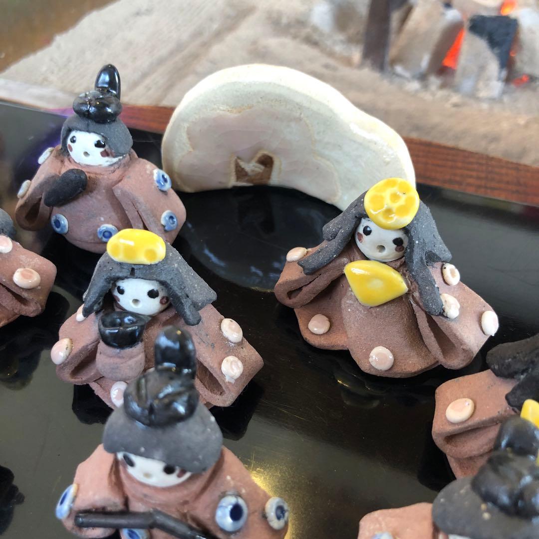 手作り陶器雛人形　　10体セット