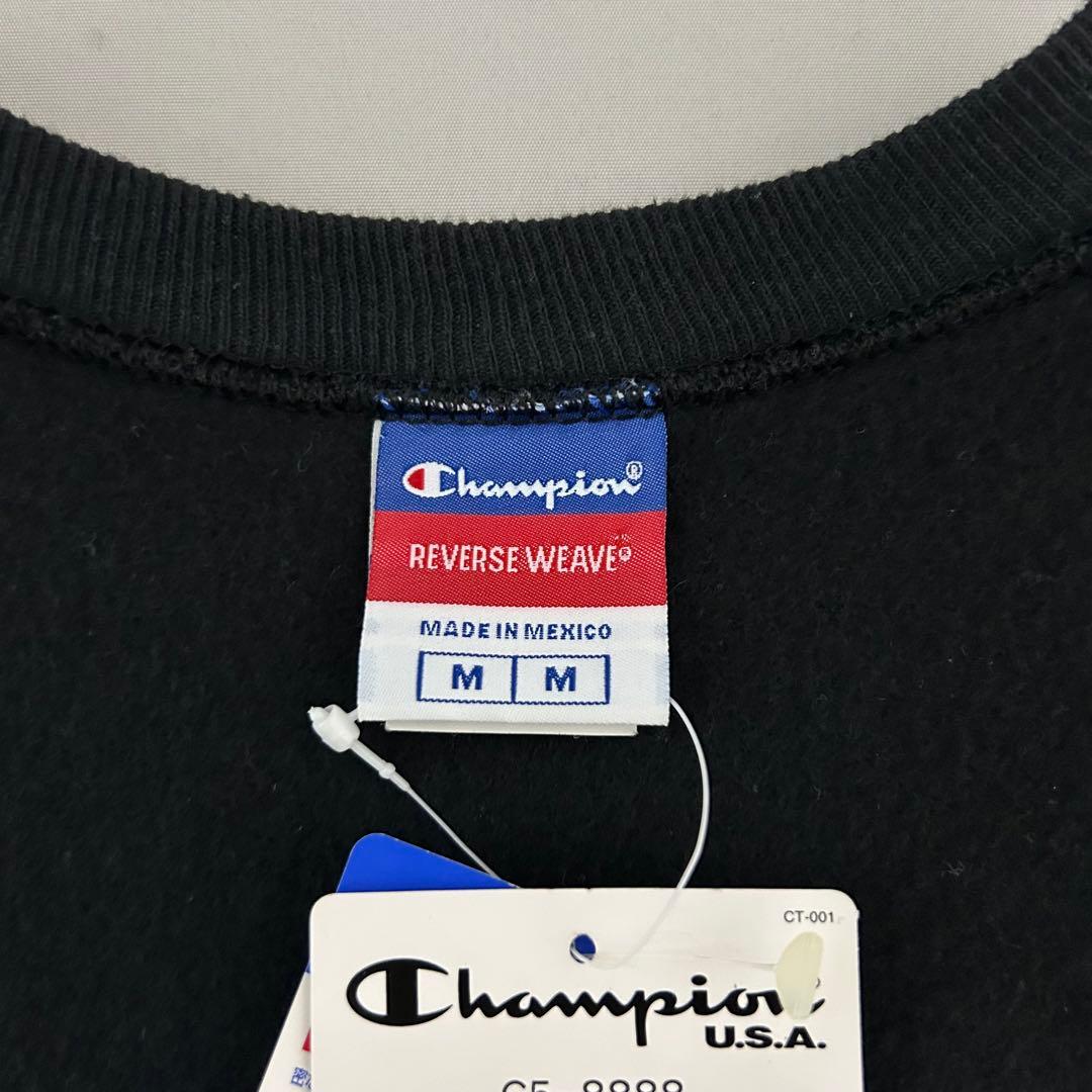 デッドストック 00s Champion リバースウィーブ 目無し ブラック M