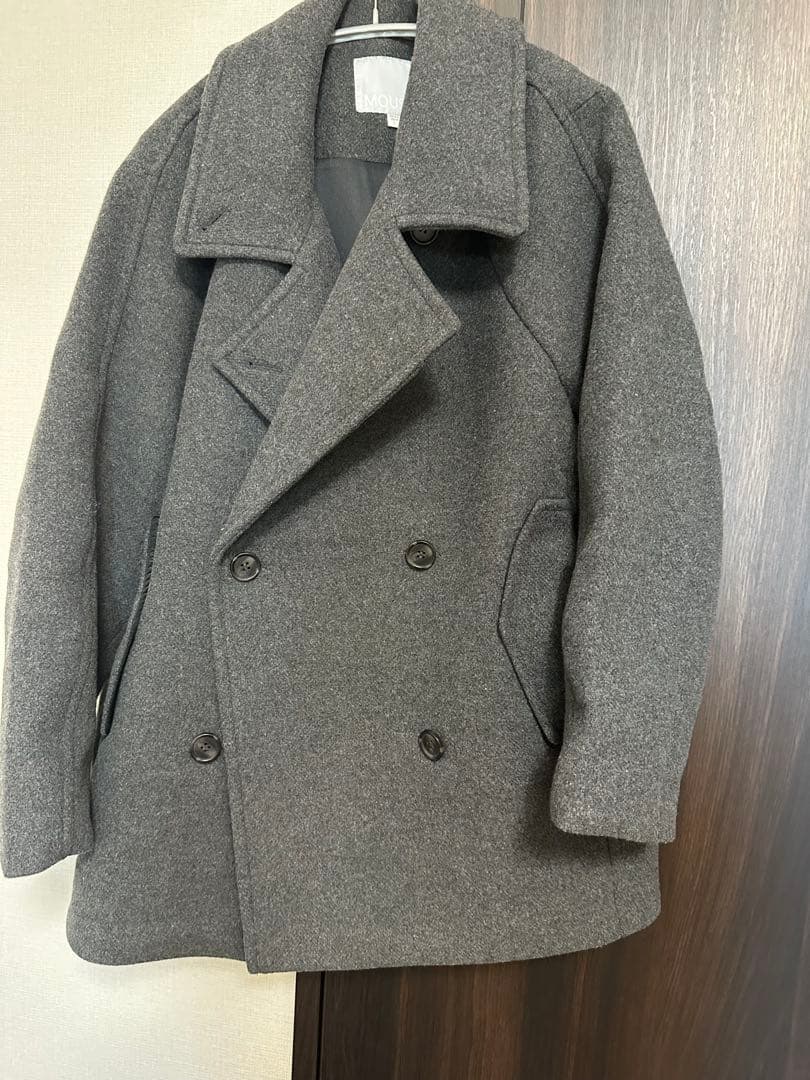 moussy DOUBLE BREASTED MID コート　チャコール