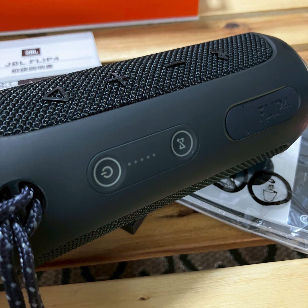 JBL FLIP4 Bluetooth スピーカー IPX7 防水 重低音 黒