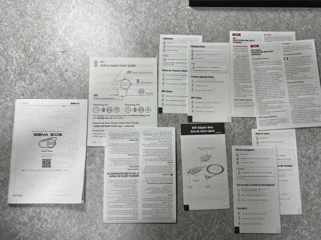 動作確認済み SENA 50s デュアルパック ※ワイヤーマイク1つ欠品