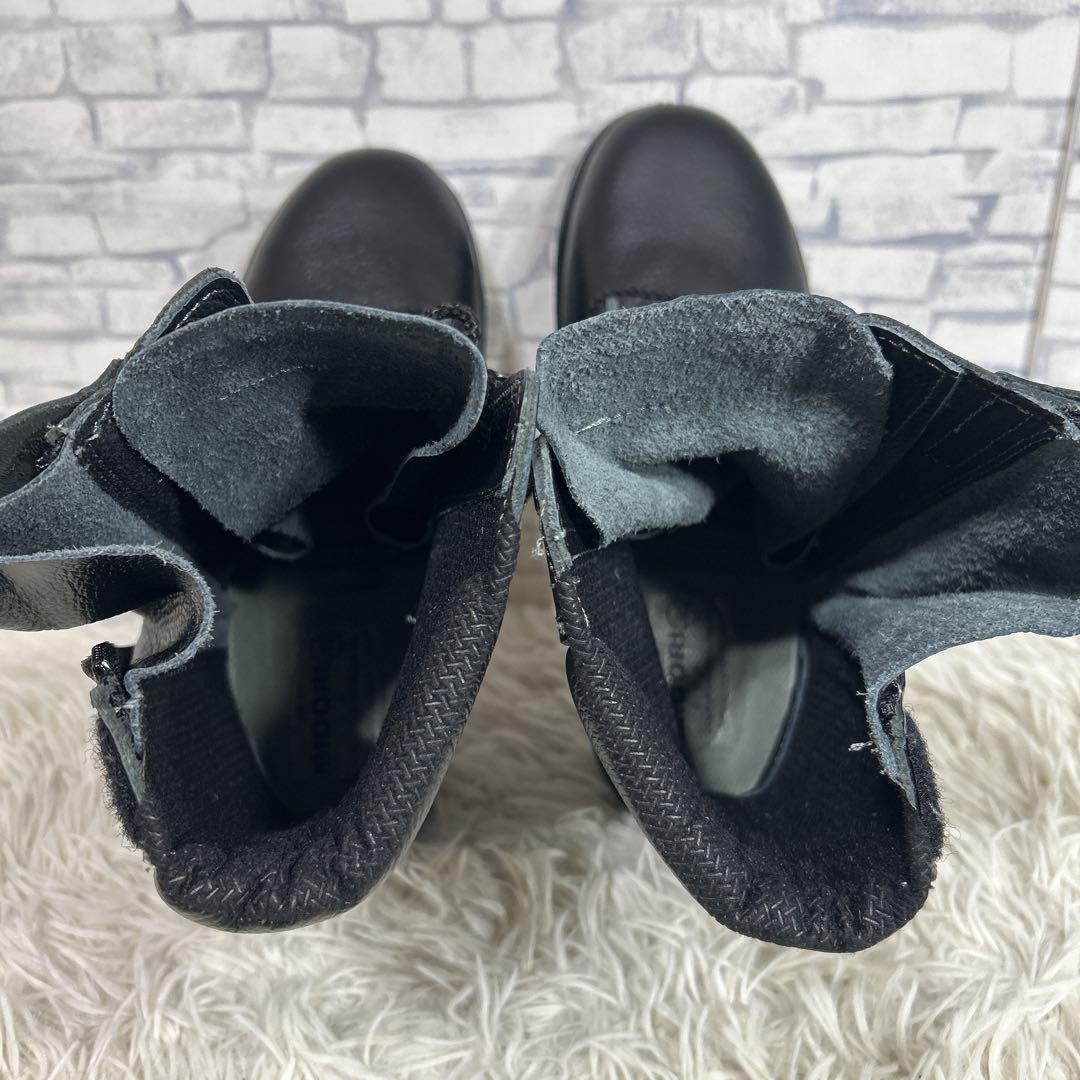 ミドリ安全　MIDORI 安全靴　ラバーテック　革製　サイドジップ　25.5 黒