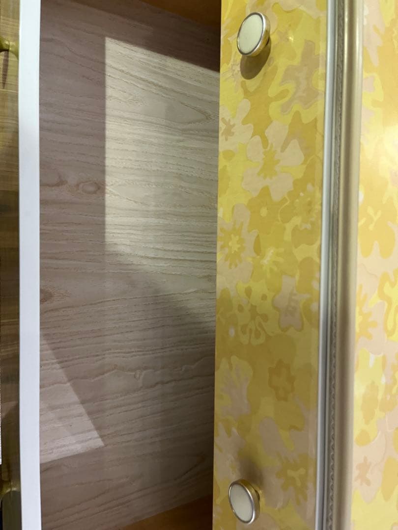 チェスト 花柄 黄色 箪笥 インテリア 昭和レトロ 当時物 レトロポップ