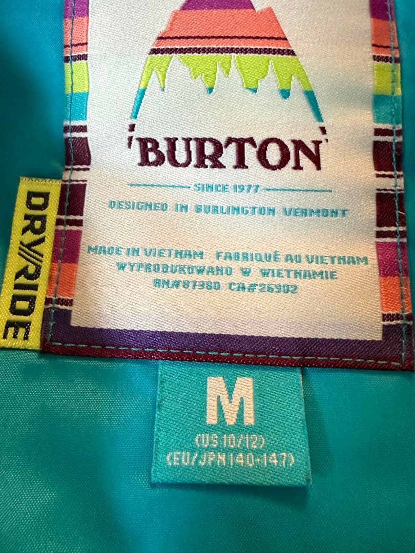 【Burton】 スノーボードウェアセット（子ども用）