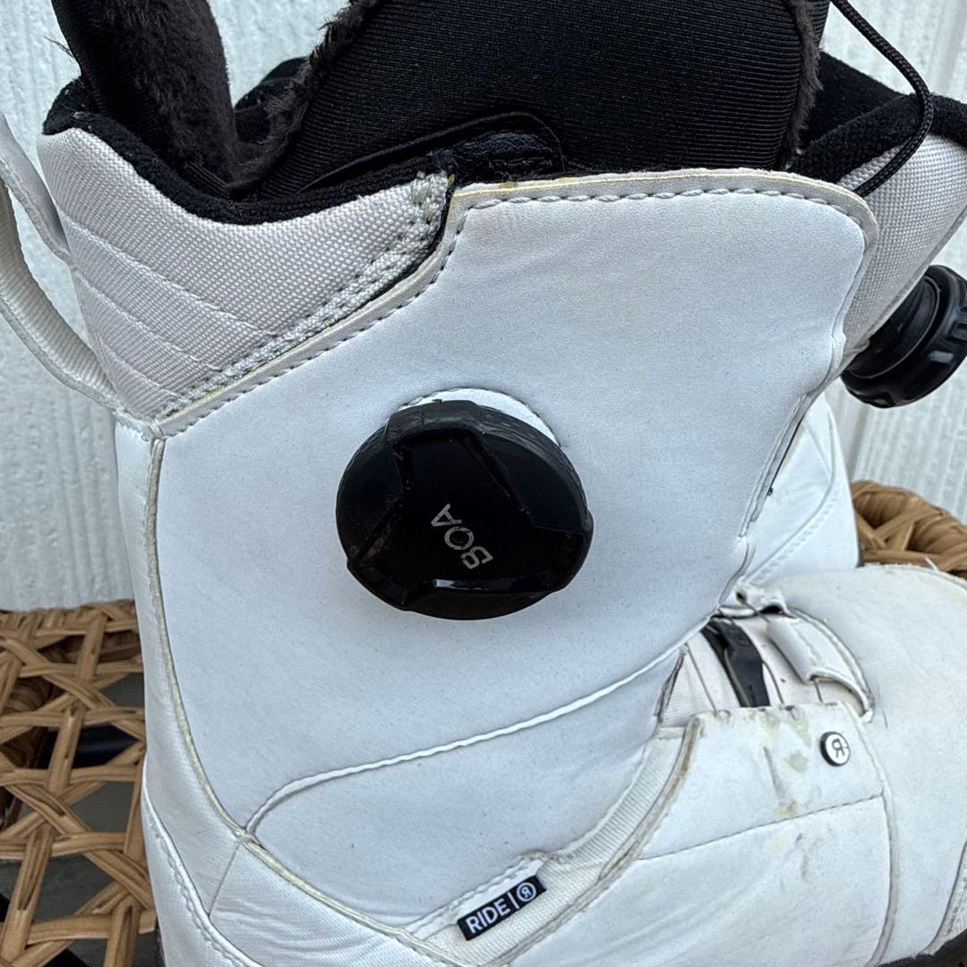 RIDE ホワイト スノーボードブーツ スノボ　ブーツ　BOA 白