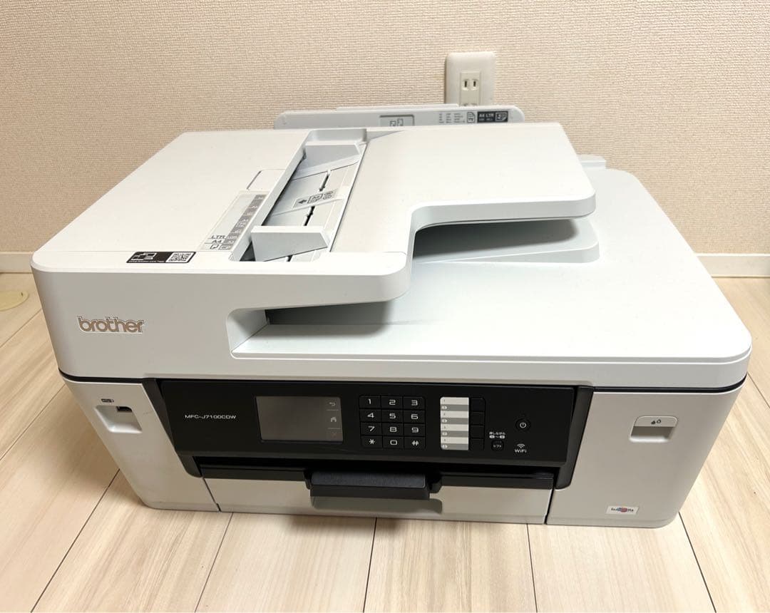 【印刷85枚】brother A3複合機 MFC-J7100CDW 新品インク付