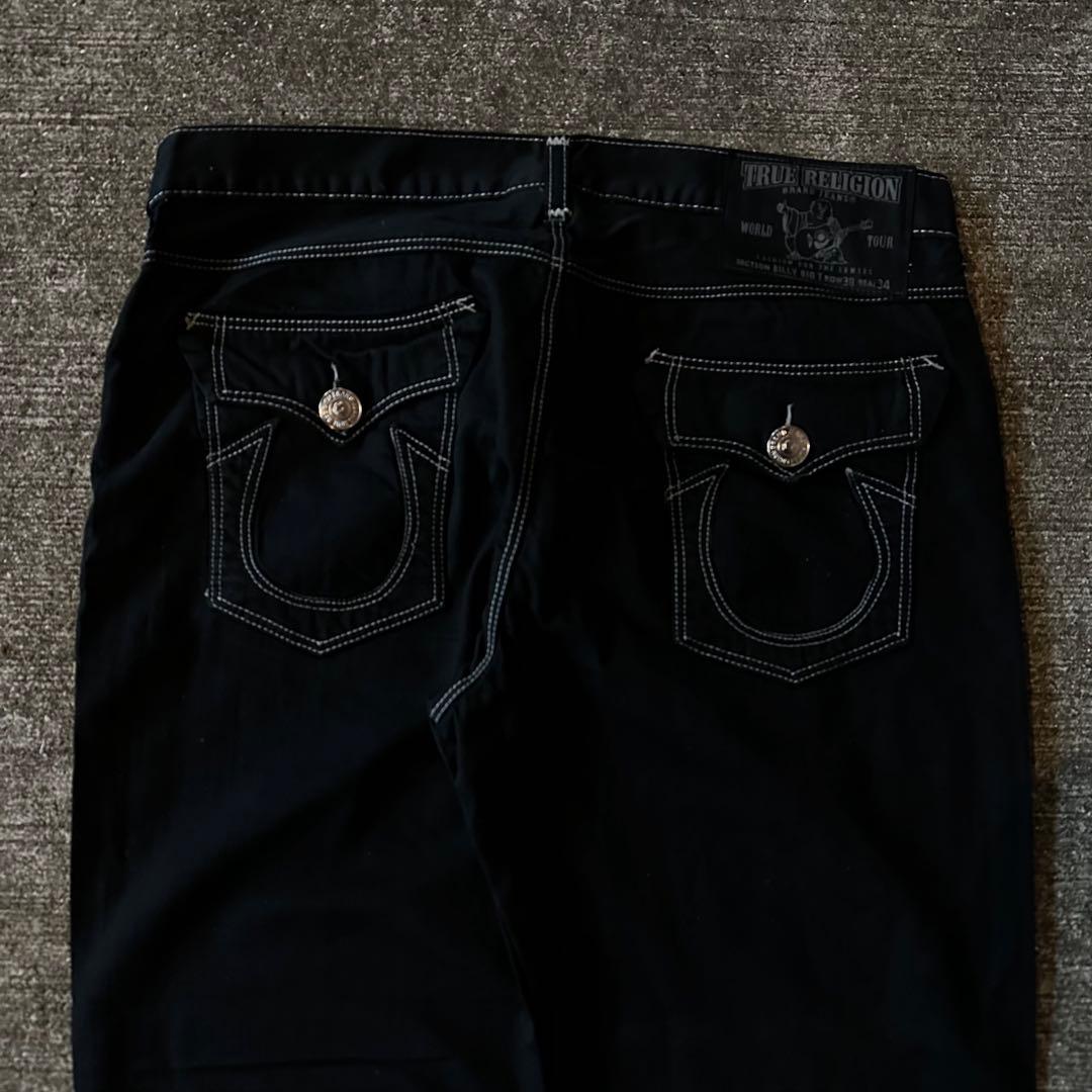 TRUE RELIGION BILLY デニムパンツ ブラックW34 ストレート