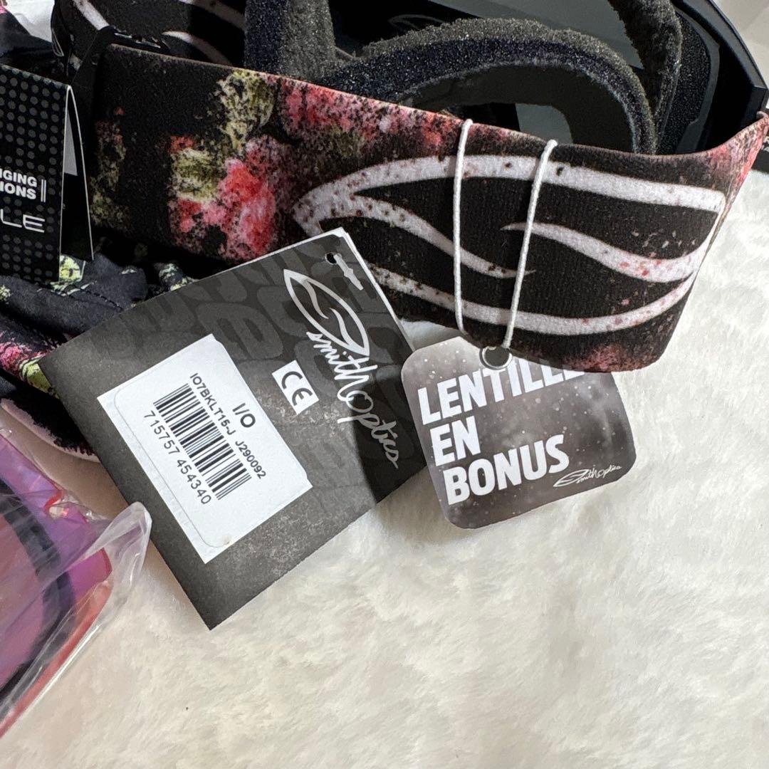 新品未使用タグ付き　SMITH I/O スミス スノーゴーグル 交換レンズ付き