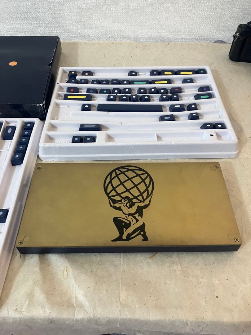 【GB品】自作キーボード Atlas ＋ GMK Dots セット（オーソリニア