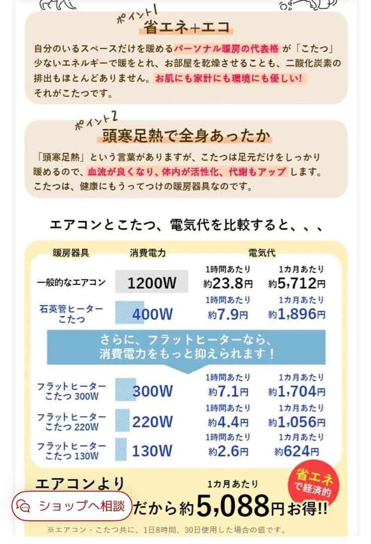 北欧風フラットヒーターテーブルNKGL1-64S