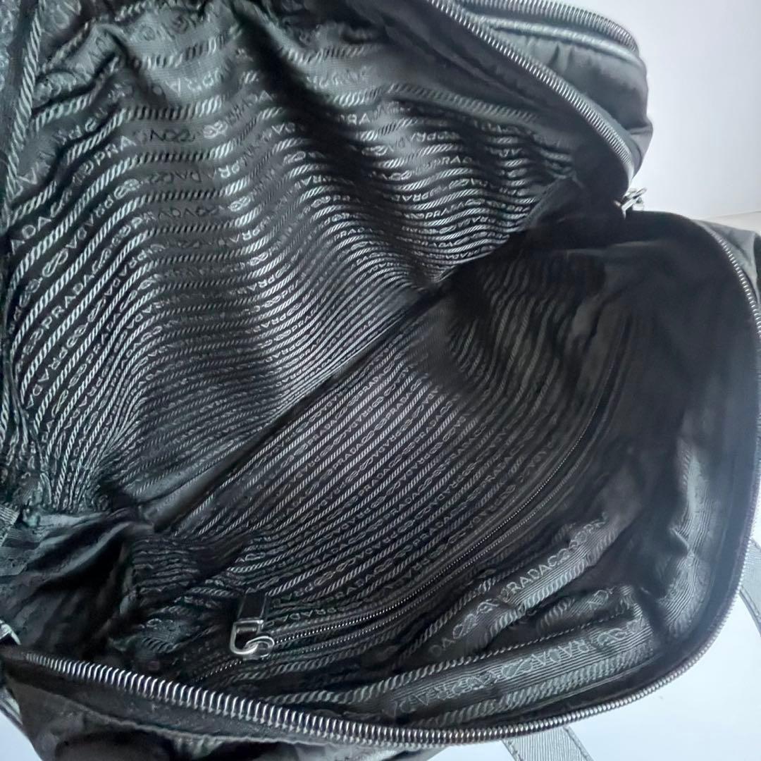 ✨️極美品✨️ PRADA ビジネスバッグ　ハンドバッグ　ナイロン　レザー　黒