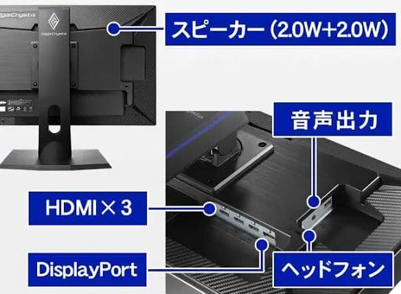 FHD/144Hzモニター Giga Crysta EX-LDGC242HTB