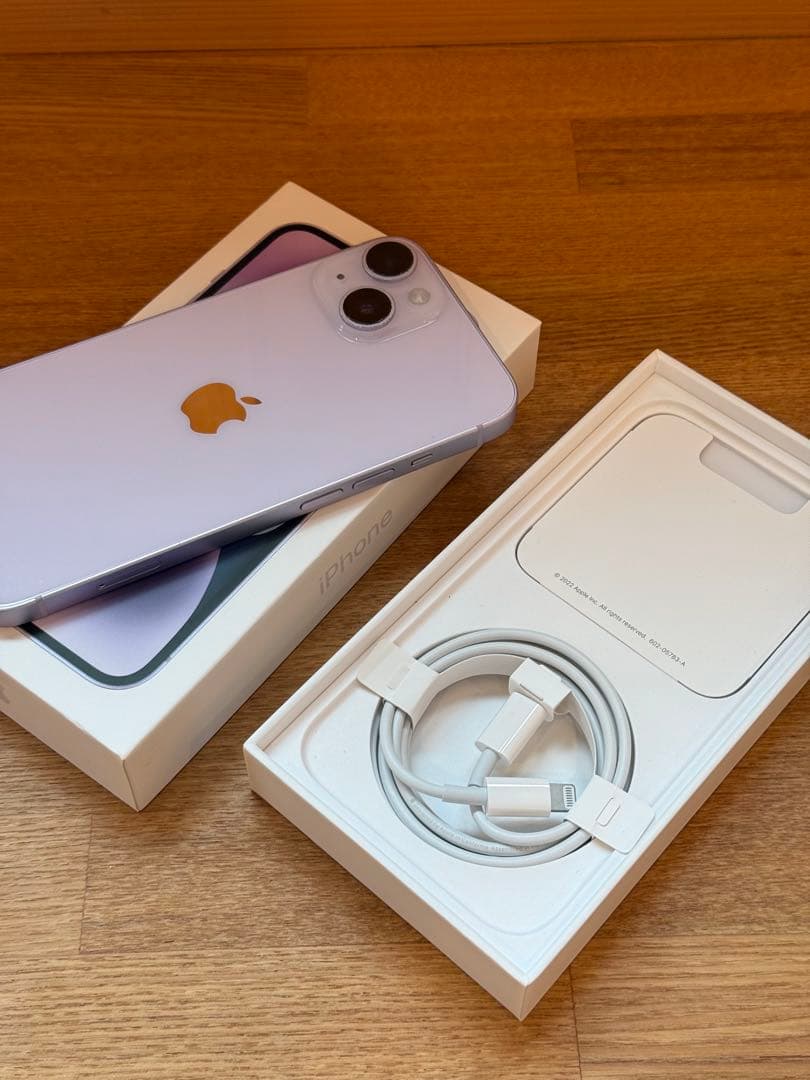 【送料無料】Apple iPhone 14 パープル 付属品新品 SIMフリー