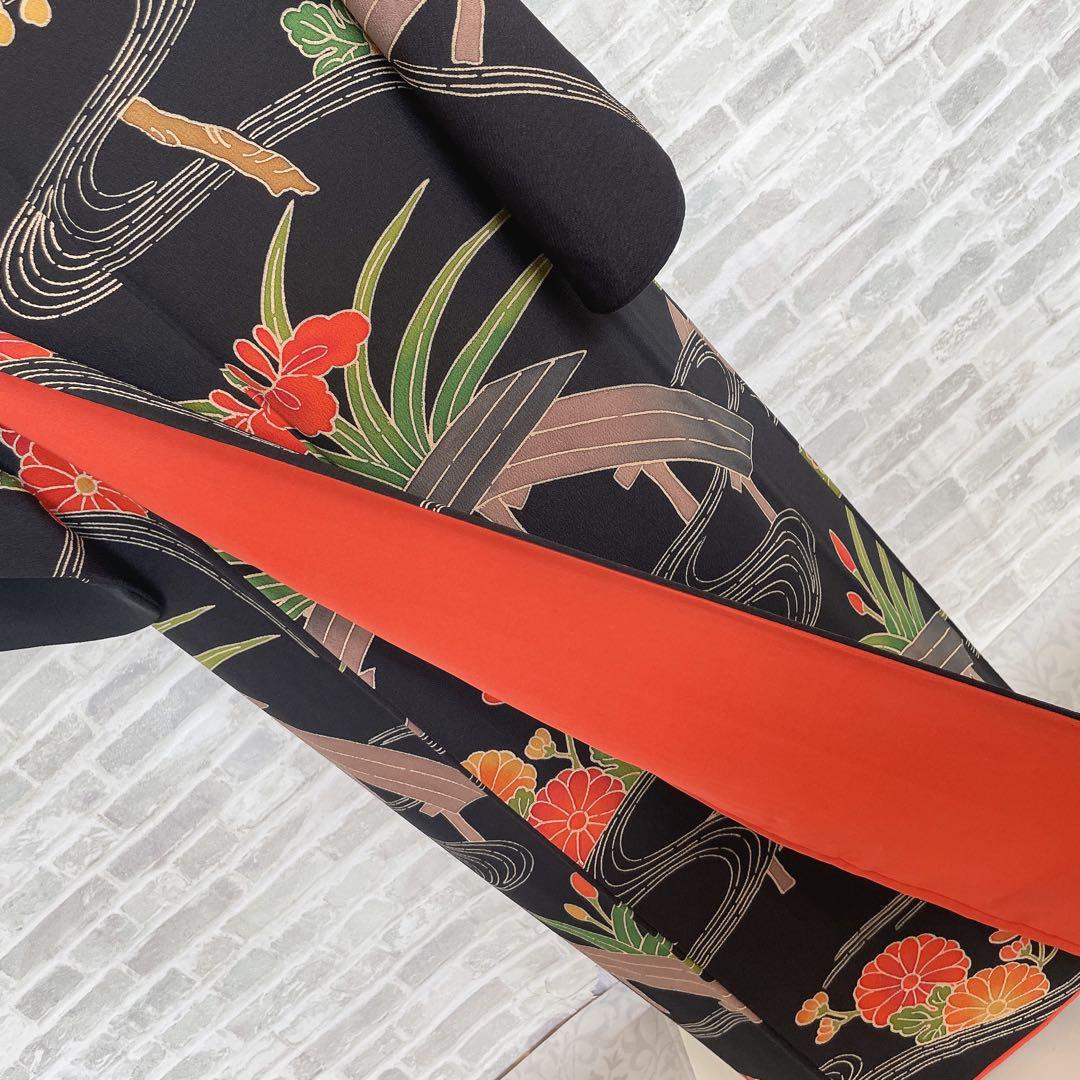 小紋　フルセット　あやめ　菊　流水　型染め　縮緬　お散歩　お買い物　着物　P4