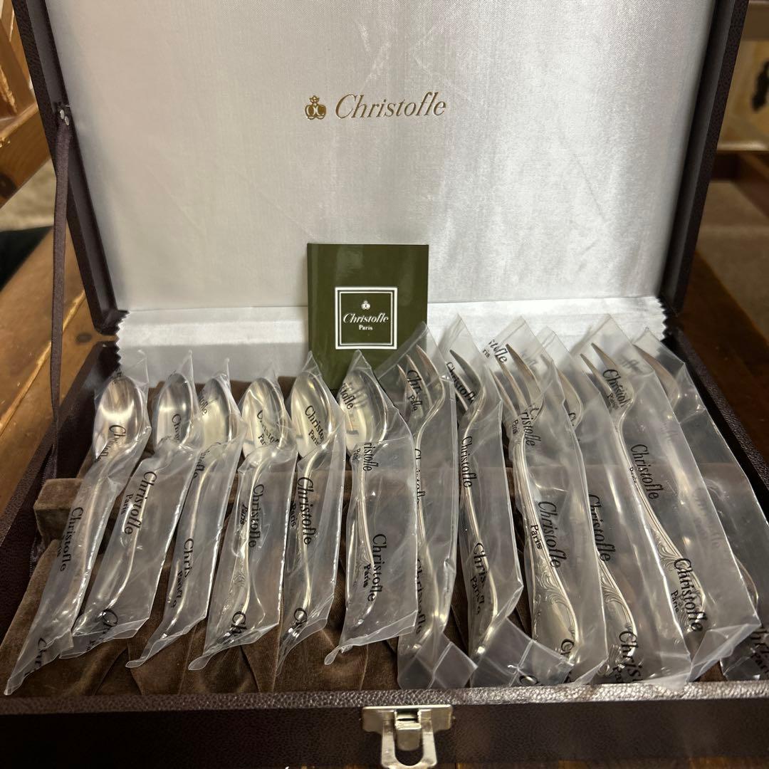 h*i様 クリストフル マルリー ケーキフォーク6本 スプーン6本　高級カトラリ