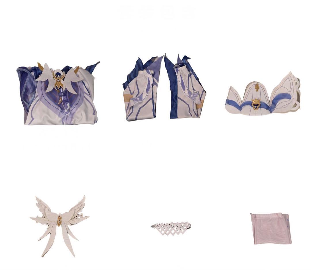 原神 コロンビーナ コスプレ Mサイズ 衣装 ウィッグ付き