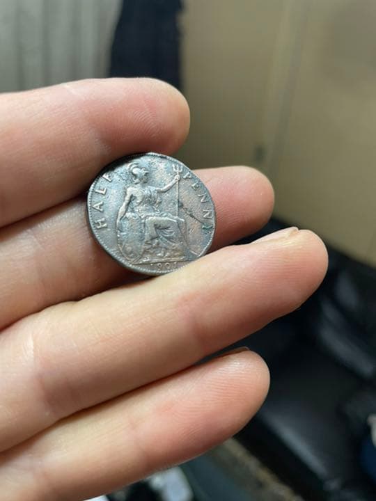Half penny 1901 年製