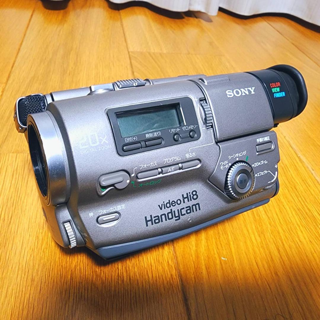 【動作確認済】SONY 高画質 Hi8 ビデオカメラ CCD-TR2 セット