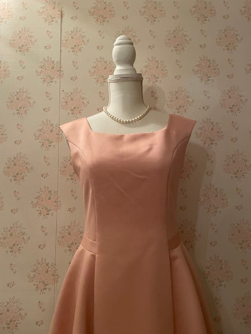 Rene 膝丈フレアワンピース サーモンピンク 36 新品未使用