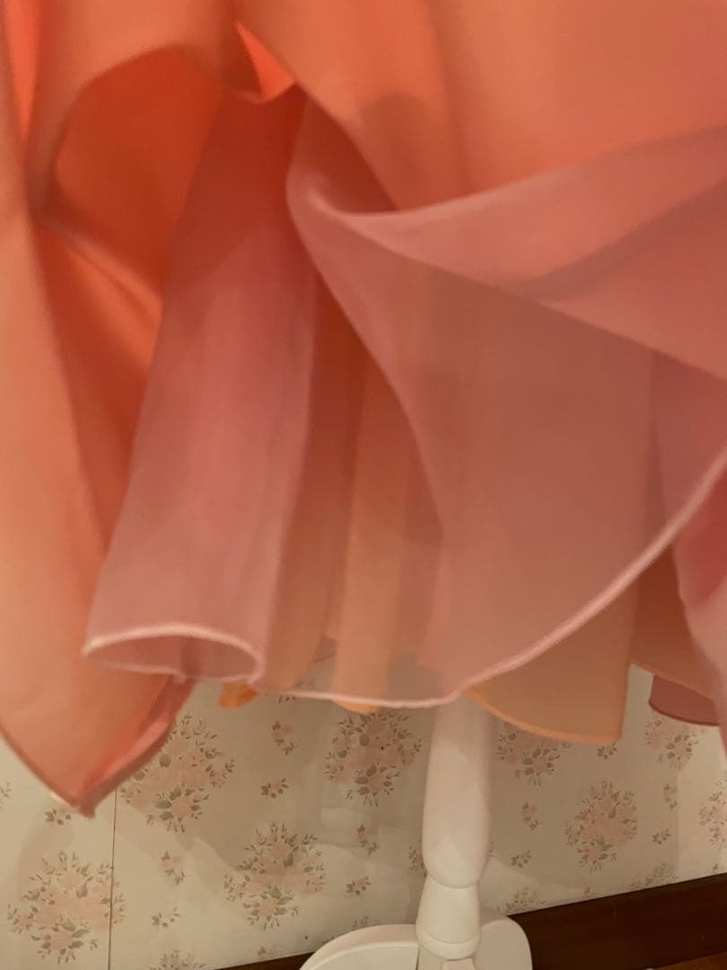 Rene 膝丈フレアワンピース サーモンピンク 36 新品未使用